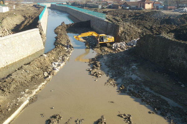 ÇANAKKALE BİGA GÜMÜŞÇAY BELDESİ HOŞAP ÇAYI TAŞKIN KORUMA İNŞAATI