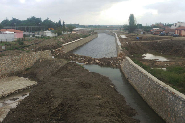 ÇANAKKALE BİGA GÜMÜŞÇAY BELDESİ HOŞAP ÇAYI TAŞKIN KORUMA İNŞAATI