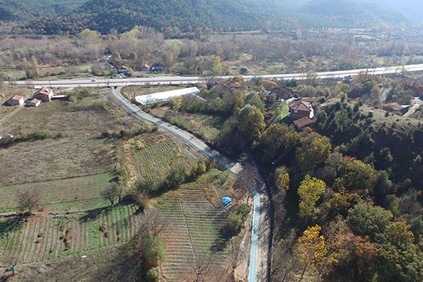 KARABÜK MERKEZ ACIÖZ KÖYÜ YANDERELER TAŞKIN KORUMA İNŞAATI